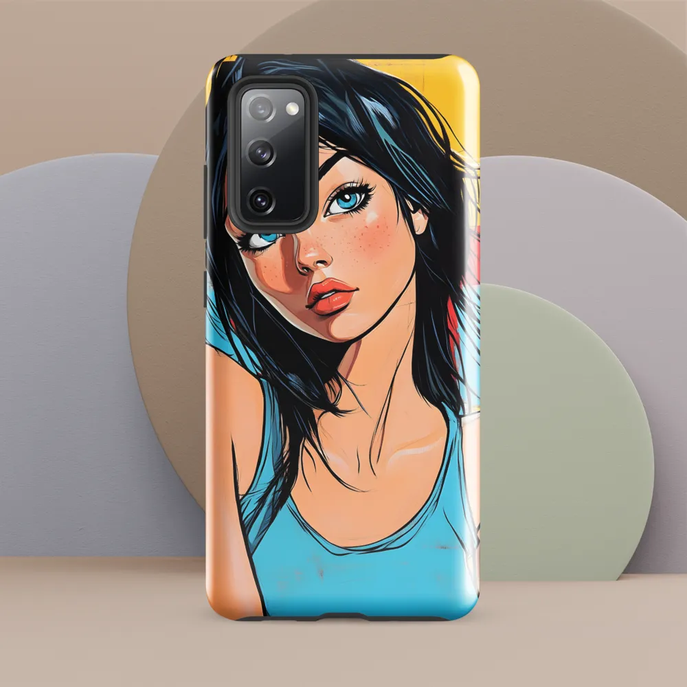 Vibrant Portrait of Modern Youth | Phone Case |  S20 FE | Tough Case | Glossy