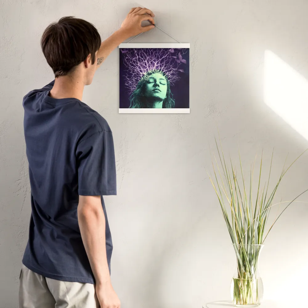 Whispers of Freedom | Poster With White Wood Hanger | 12″×12″