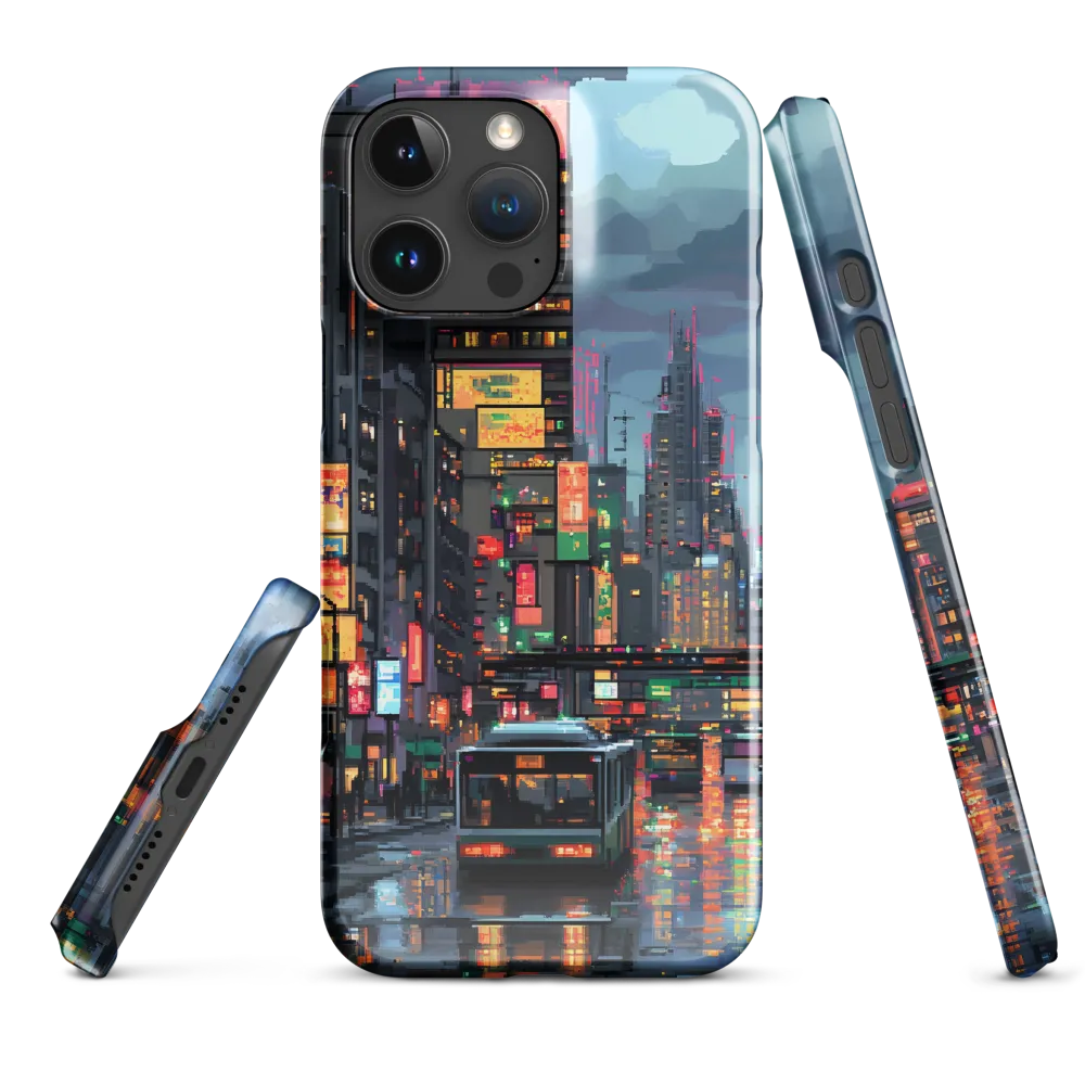 Neon Dreams: A Pixelated Urban Night