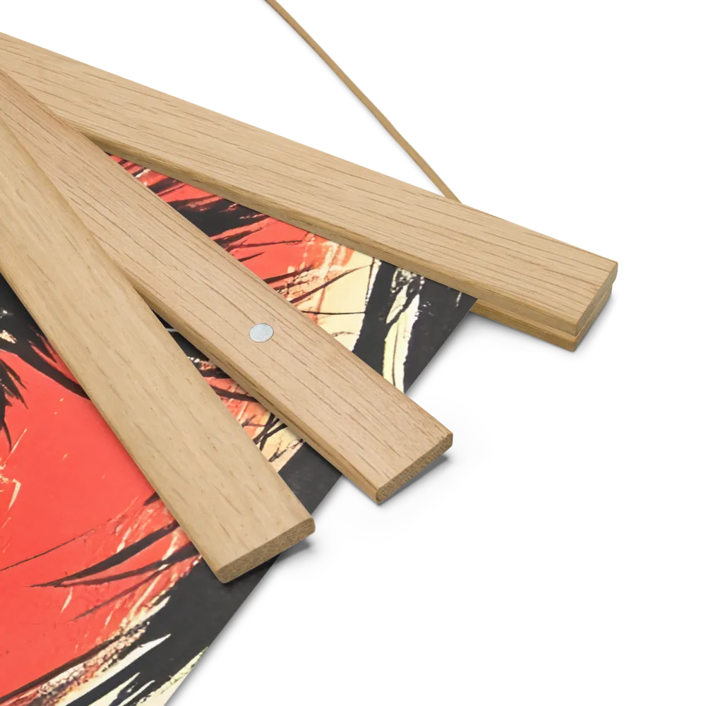 Gaze of Emotion | Poster With Oak Wood Hanger | 14″×14″