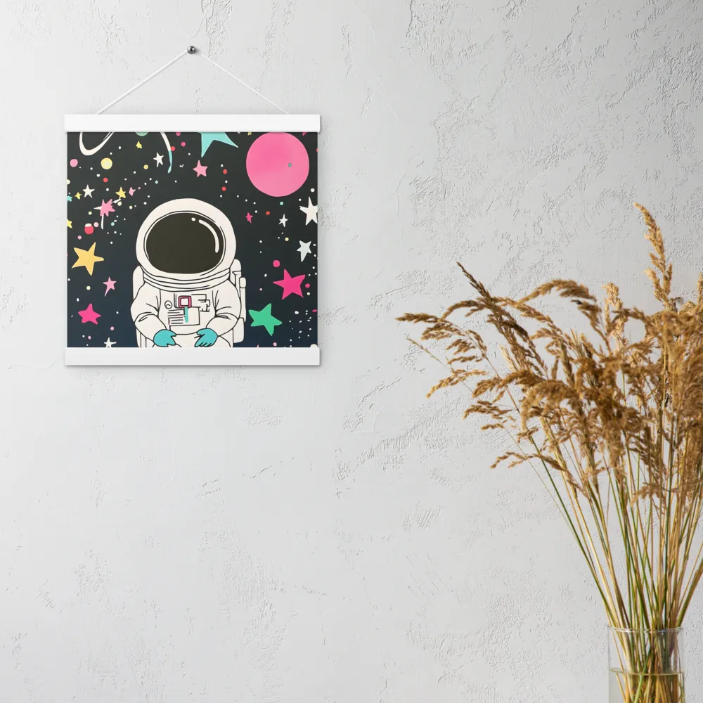 Cosmic Dreamer | Poster With White Wood Hanger | 12″×12″