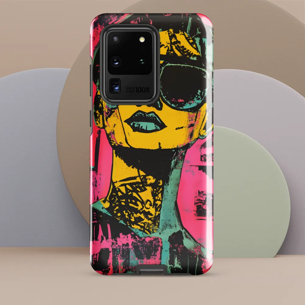Confident Portrait in Neon Colors