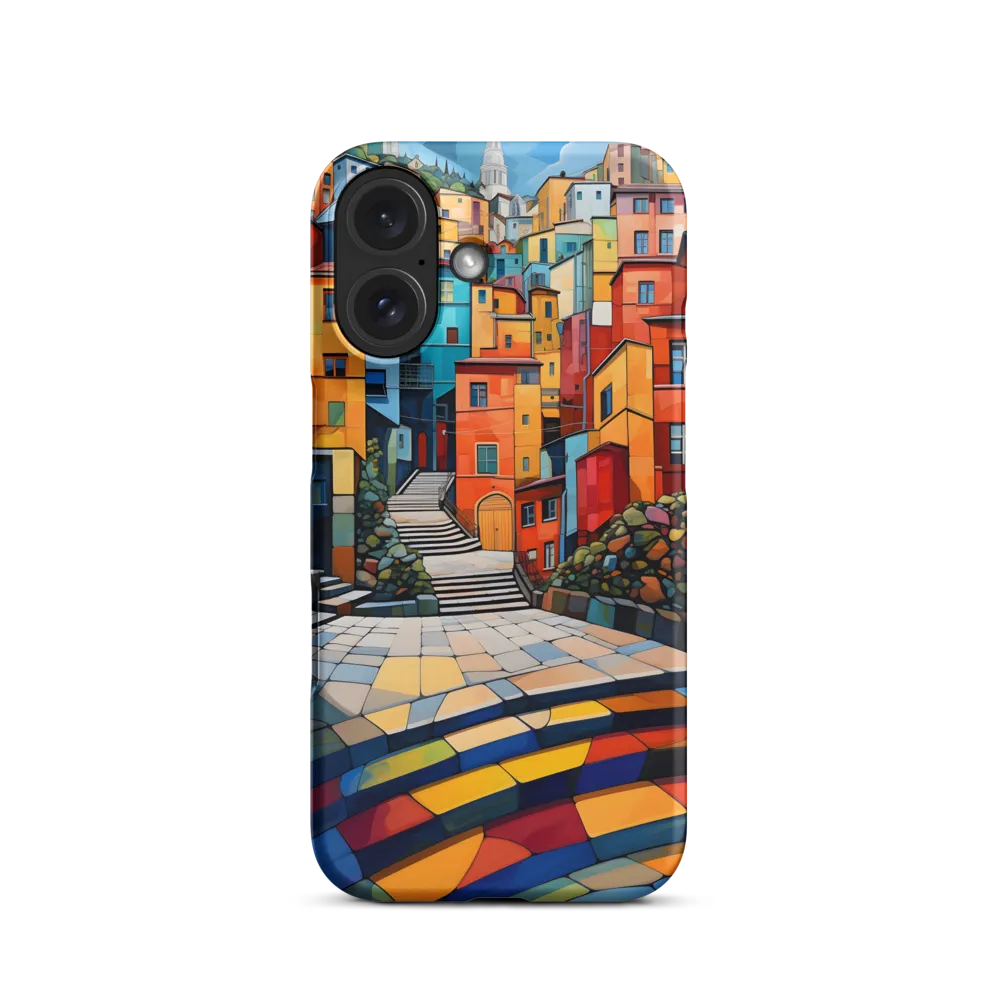 Vibrant Village: A Cubist Journey