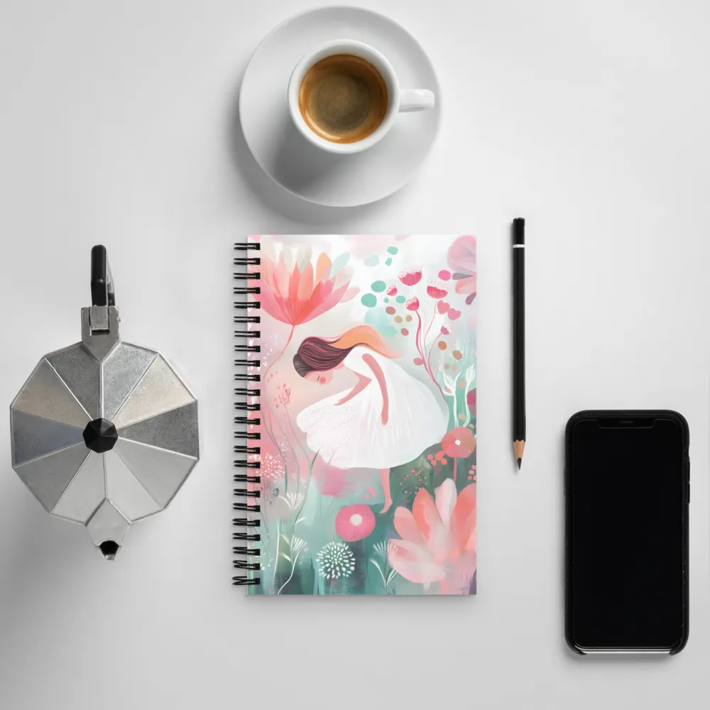 Whispers of a Floral Dream | Spiral Notebook