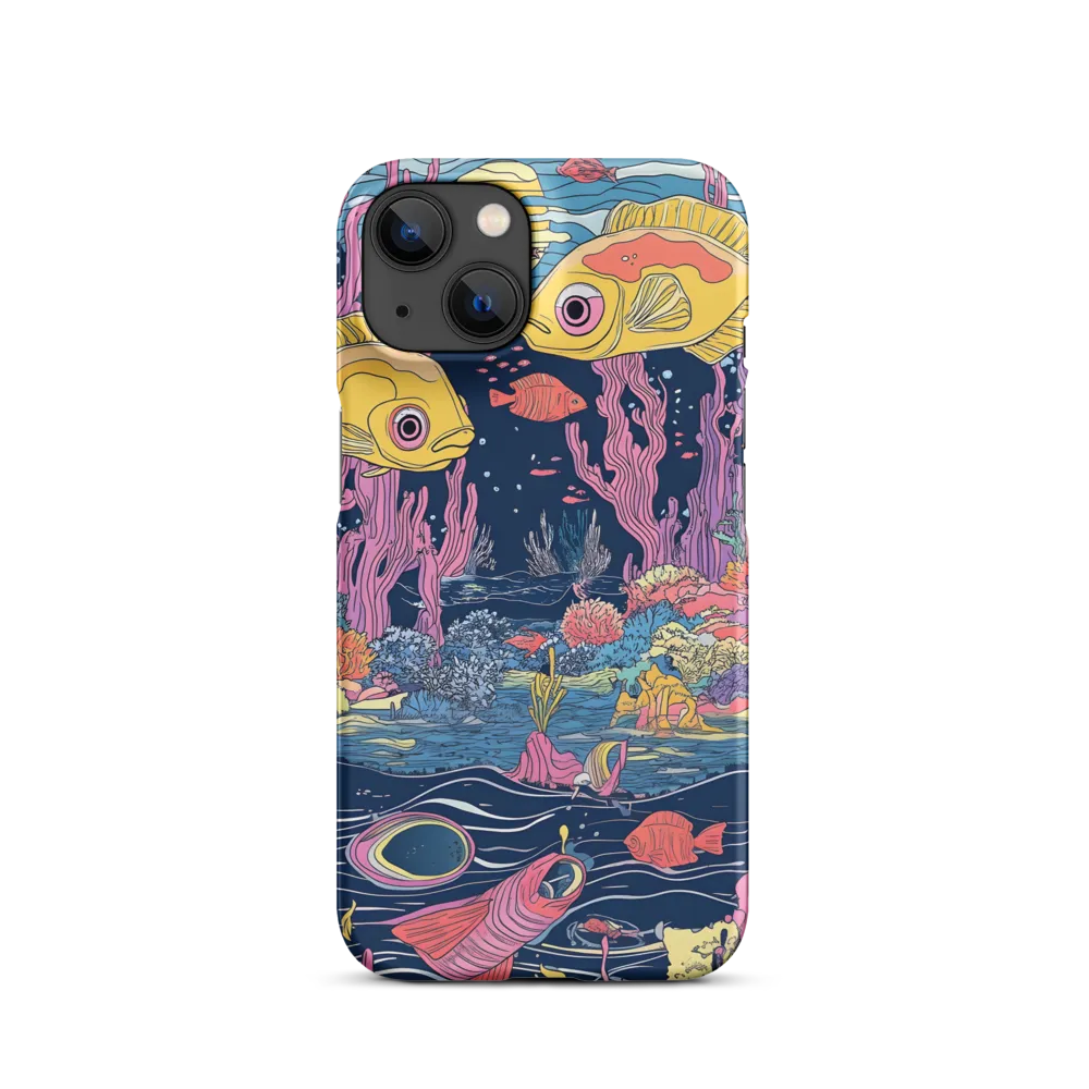Underwater Dreamscape: A Playful Encounter | Phone Case |  14 | Snap Case | Matte