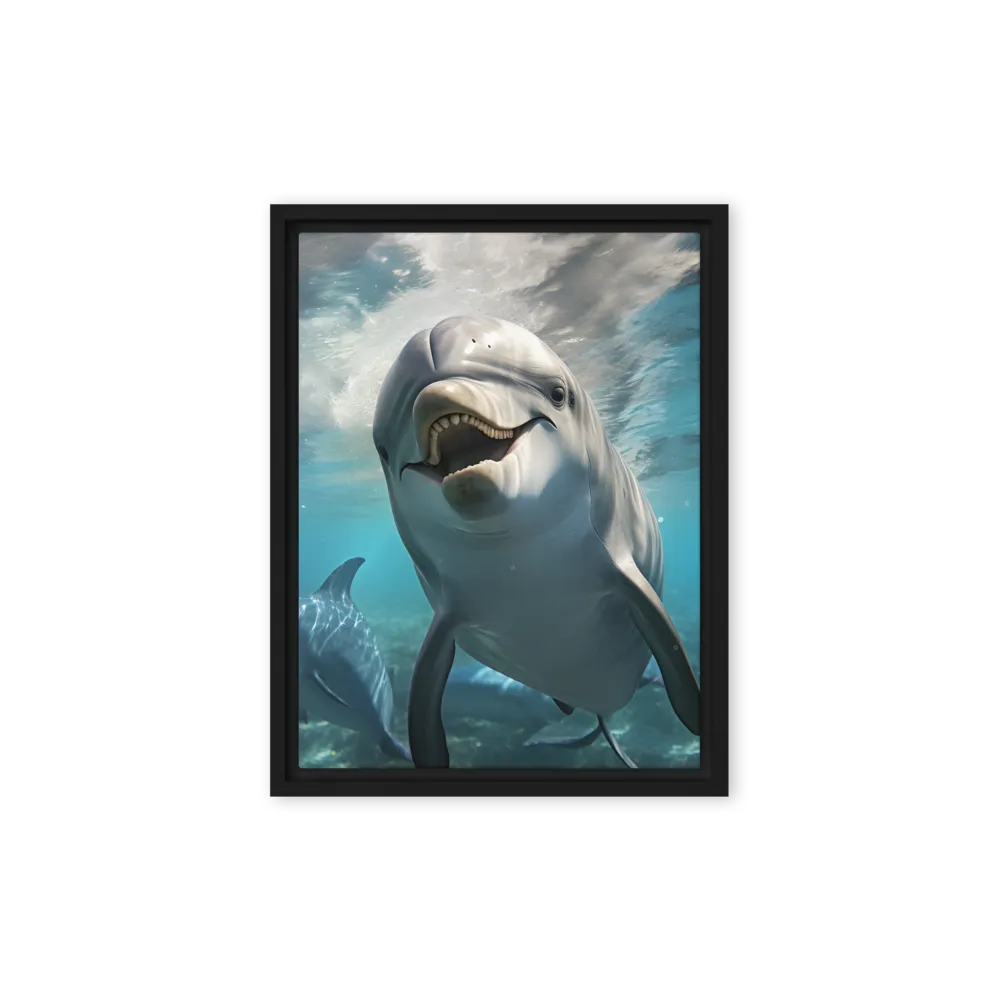 Beneath the Waves: A Dolphin's Dance