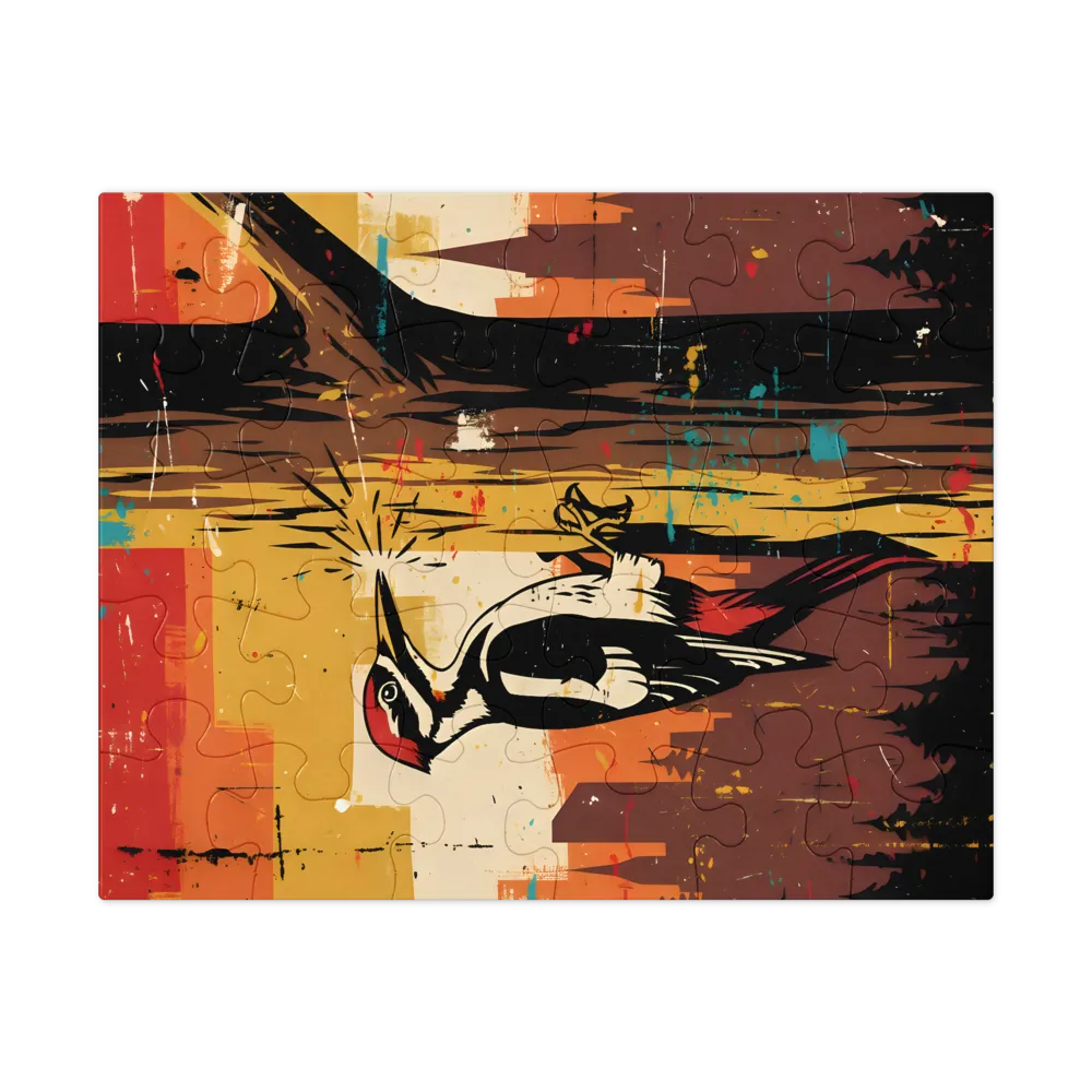 Urban Woodpecker 
 Jigsaw Puzzle in Tin Box