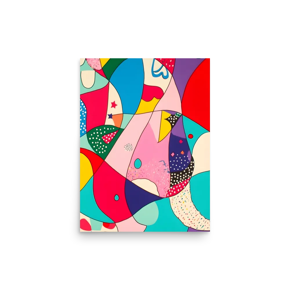 Playful Geometry in Color | Poster | 12″×16″