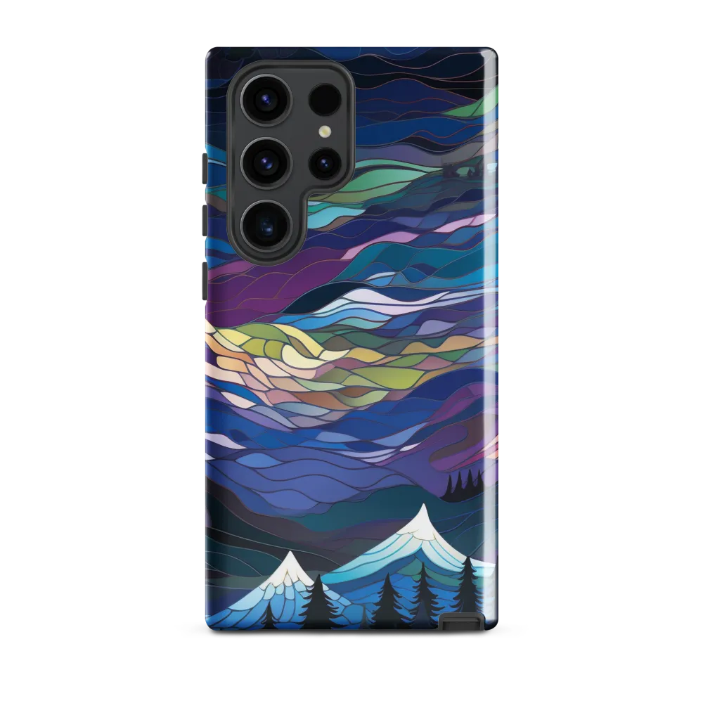 Twilight Peaks: An Abstract Mountain Landscape