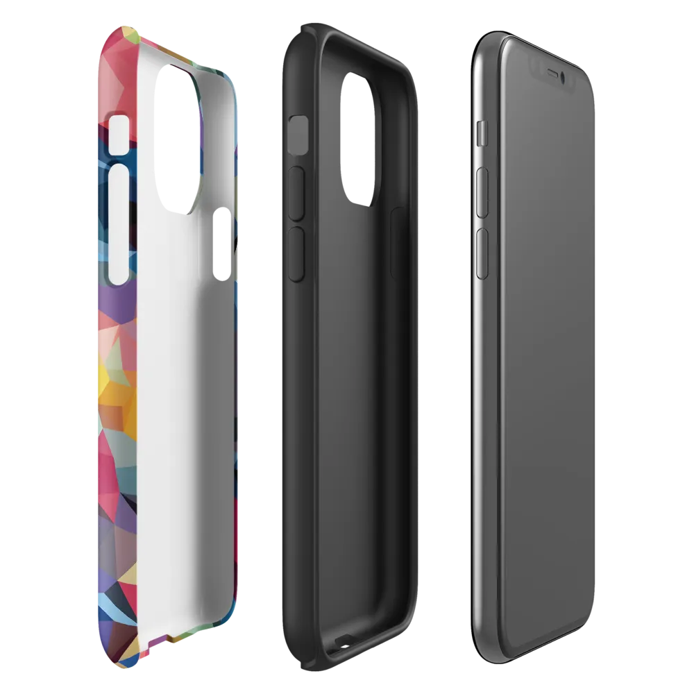 Playful Geometry: The Bear's Face | Phone Case |  11 Pro | Tough Case | Matte