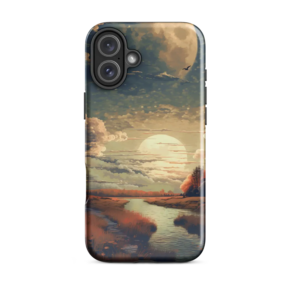 Whispers of Dusk: A Tranquil River Landscape