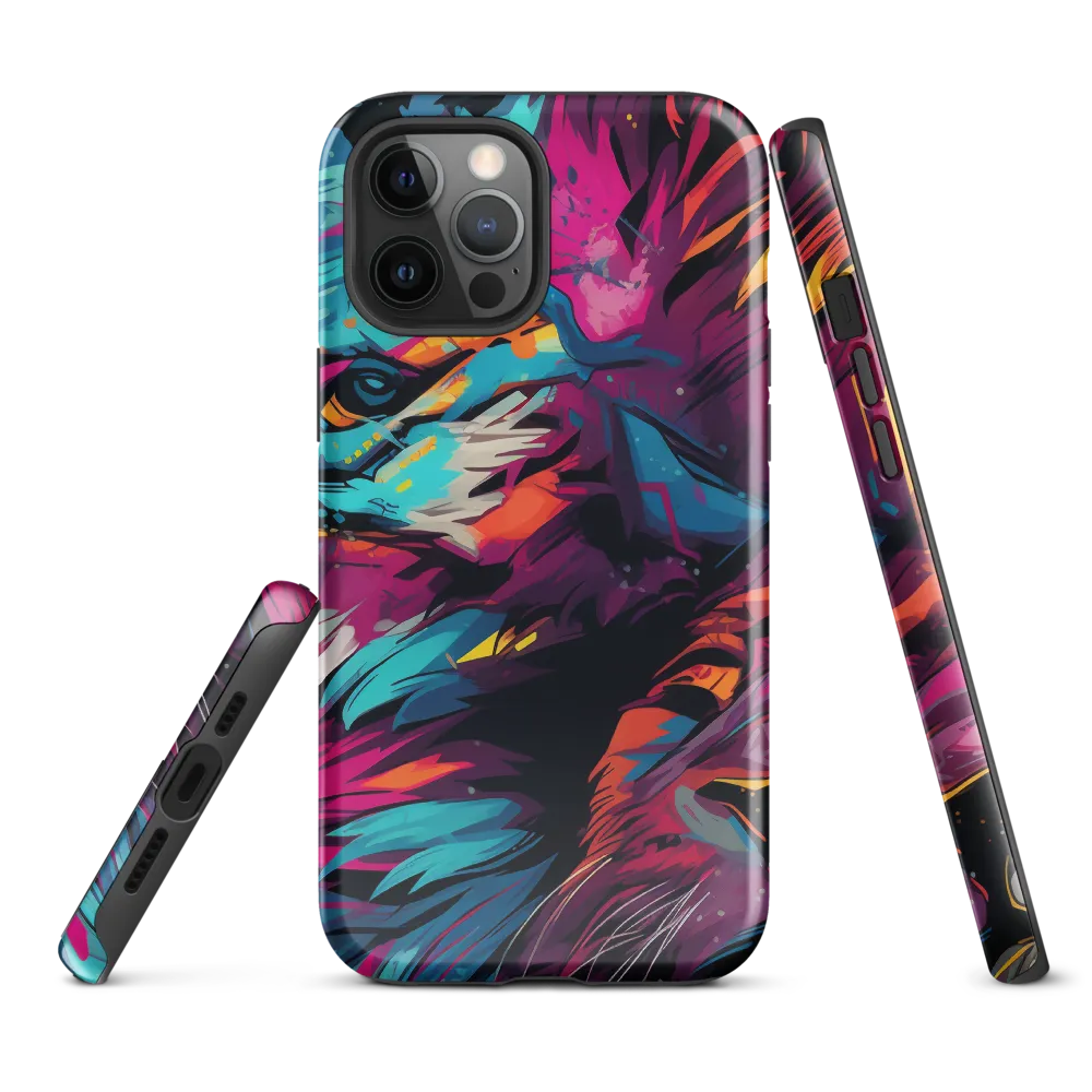 Vivid Majesty: The Modern Lion | Phone Case |  12 Pro Max | Tough Case | Glossy