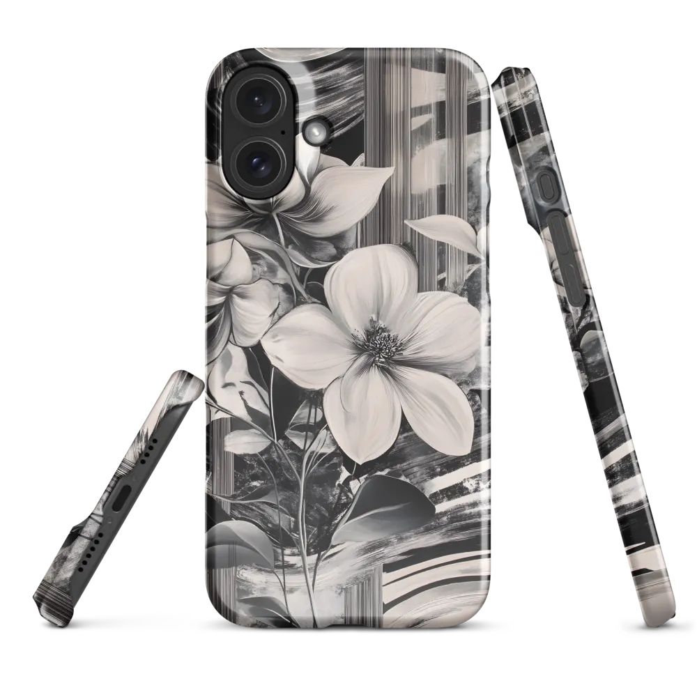 Ethereal Bloom: A Dance of Monochromes
