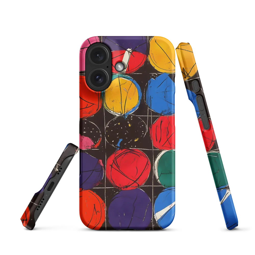 Colorful Circles in Abstract Harmony | Phone Case |  16 | Snap Case | Matte