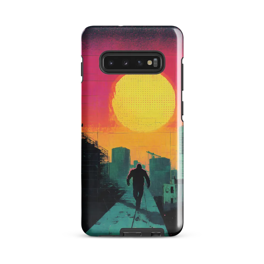 Solitude in a Neon City | Phone Case |  S10 Plus | Tough Case | Glossy