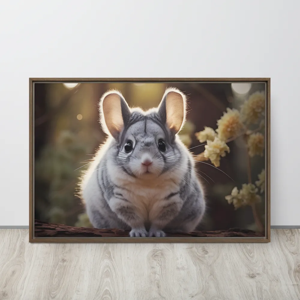 Curious Chinchilla in the Forest