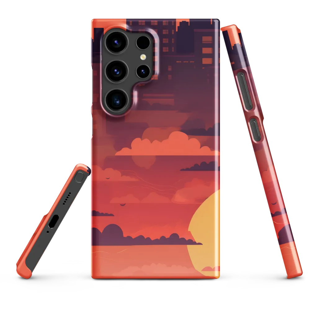 Urban Dusk: A Symphony of Cityscapes | Phone Case |  S24 Ultra | Snap Case | Glossy