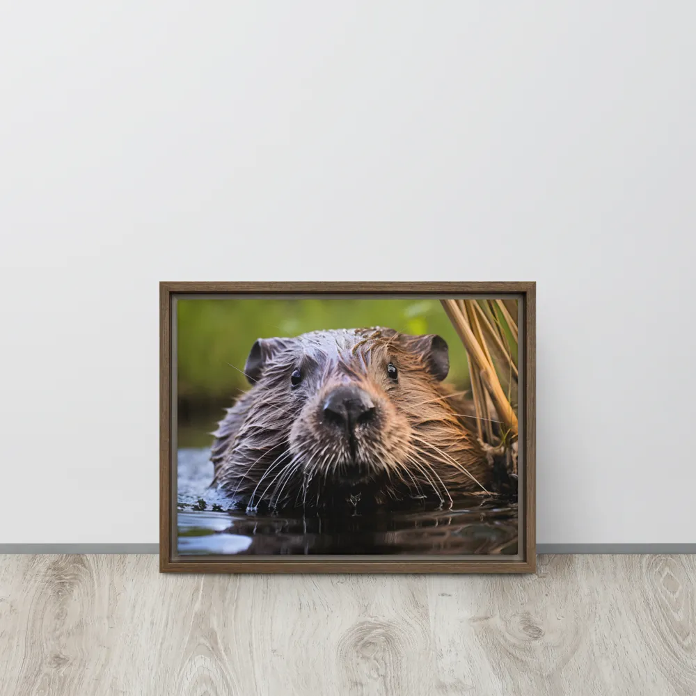 Emergence of the Beaver | Canvas with Brown Frame | 12″×16″