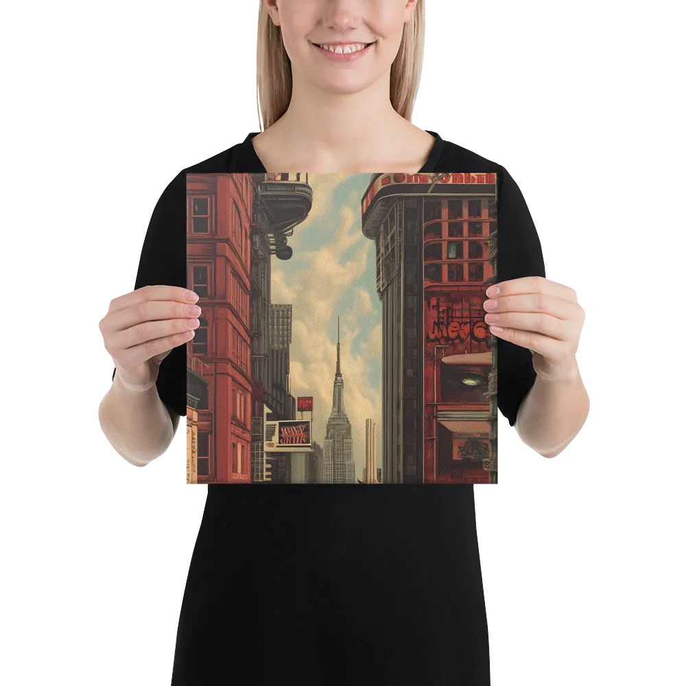 A Glimpse of Tomorrow: Urban Ambition | Canvas | 12″×12″