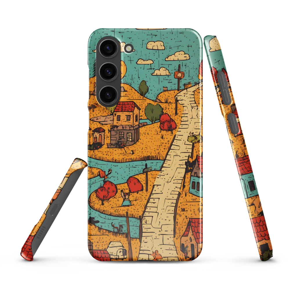 Whimsical Village Landscape