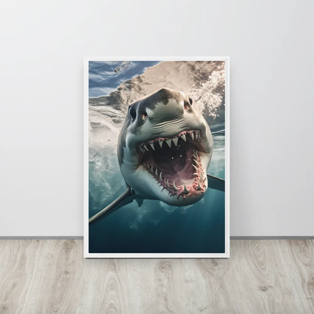 Fierce Majesty of the Ocean | Canvas with White Frame | 20″×28″