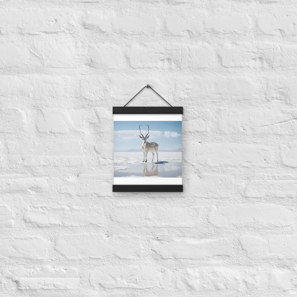 Reflection of Serenity | Poster With Black Wood Hanger | 8″×10″