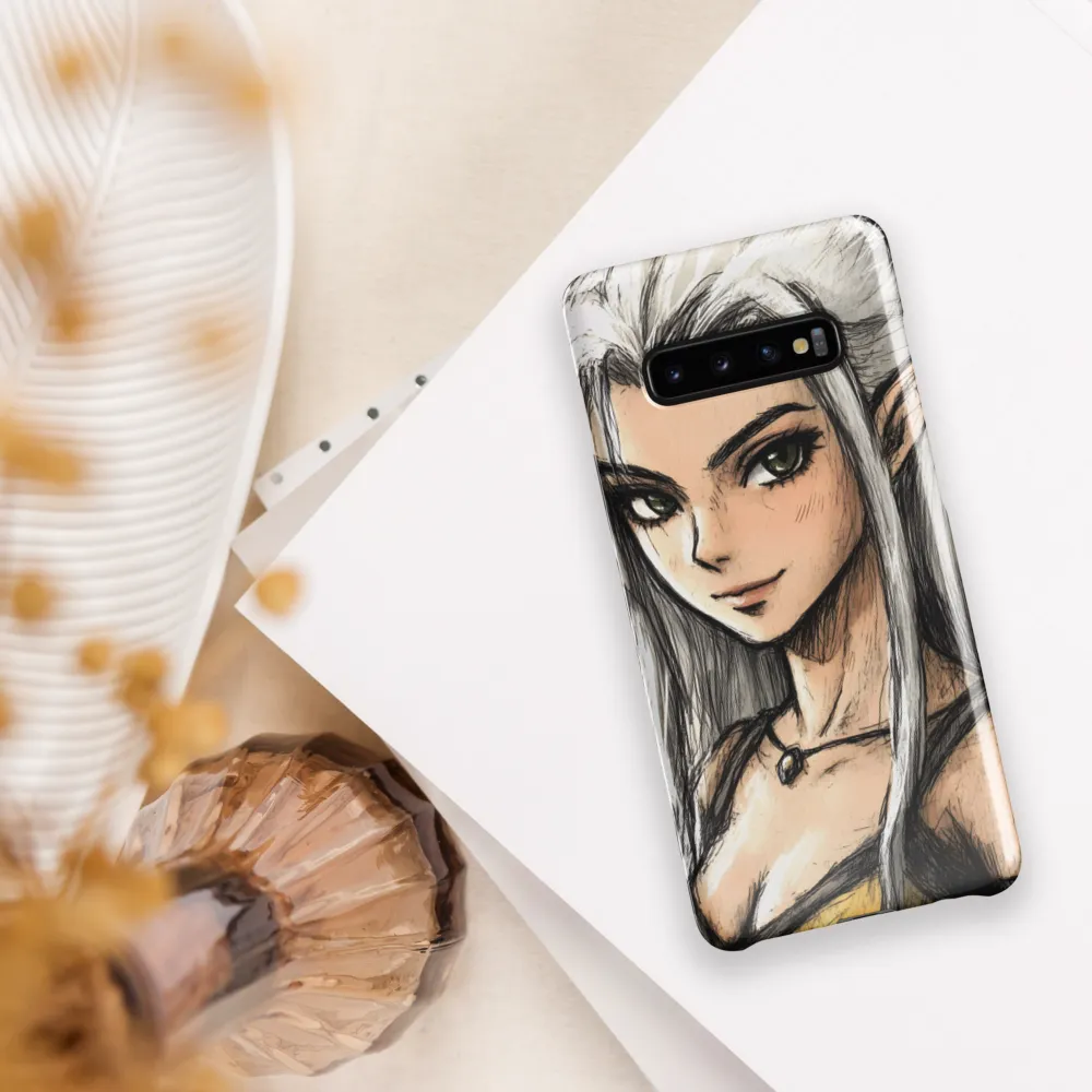 Ethereal Elegance: The Elf's Portrait | Phone Case |  S10 Plus | Snap Case | Glossy