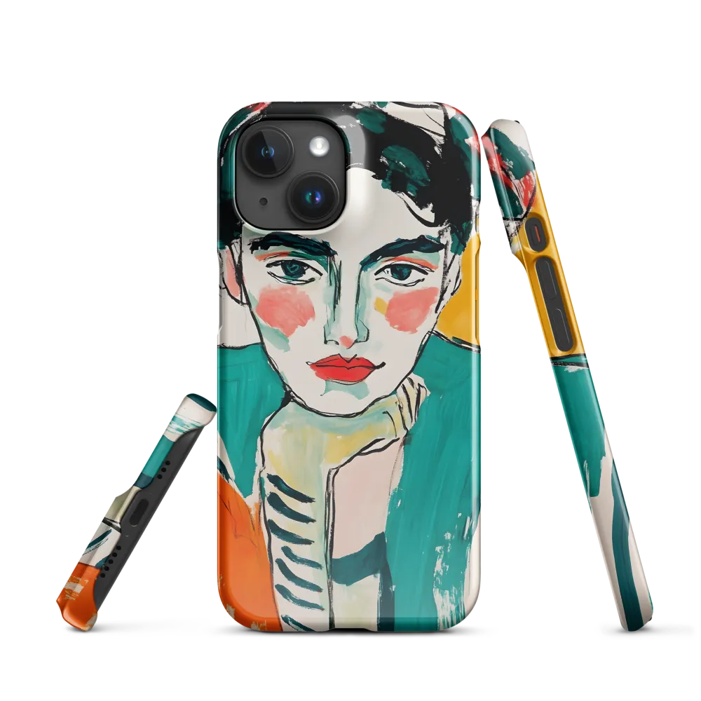 Contemplative Portrait in Bold Hues