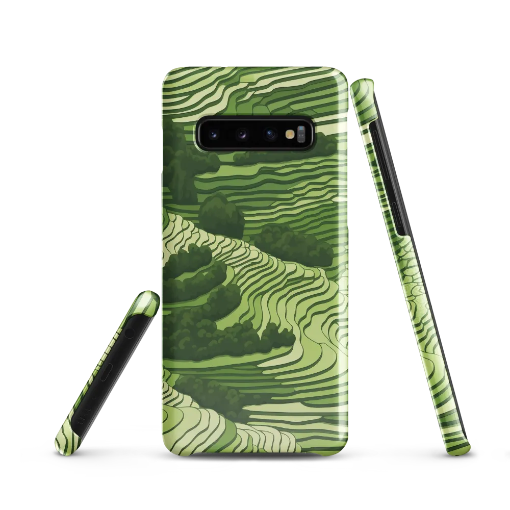 Waves of Green: An Abstract Landscape