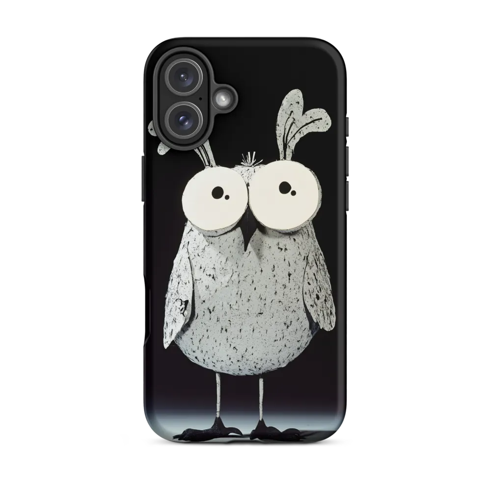 Whimsical Owl in Paper Cutout | Phone Case |  16 Plus | Tough Case | Matte