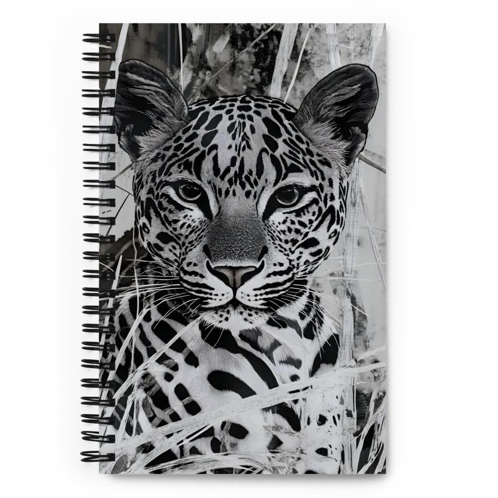 Majestic Gaze: The Leopard's Portrait | Spiral Notebook