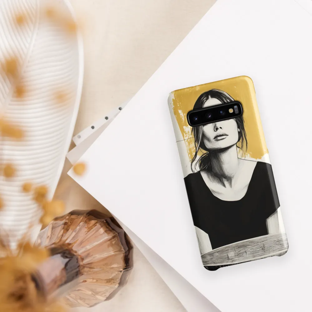 Golden Serenity: A Minimalist Portrait