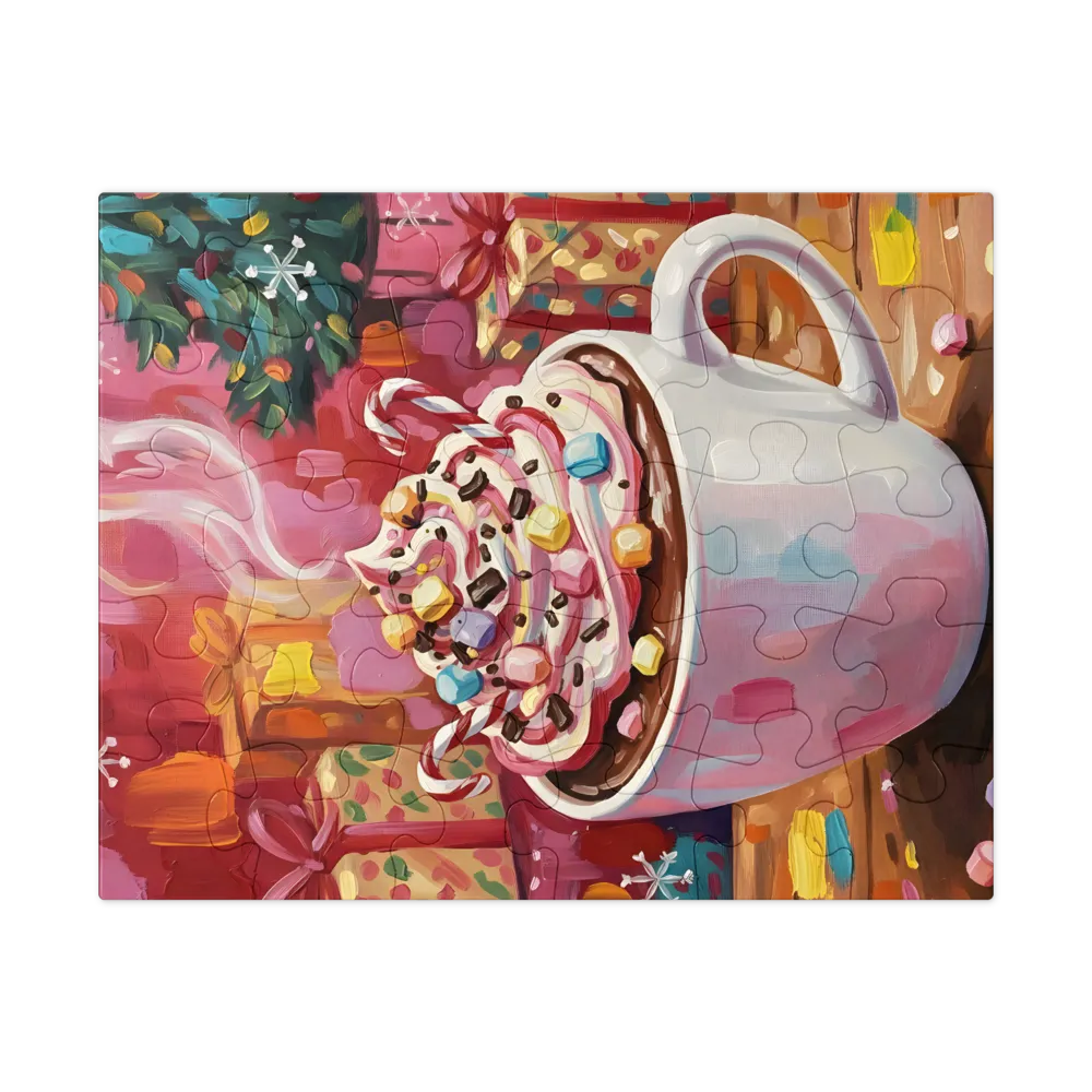 Holiday Hot Cocoa 
 Jigsaw Puzzle in Tin Box