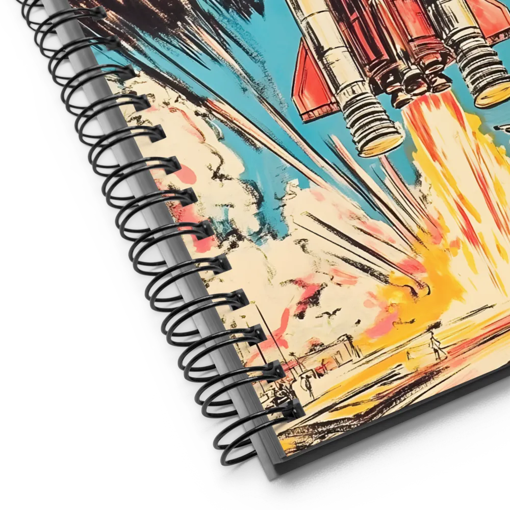 Ignition: A Retro Journey into Space | Spiral Notebook