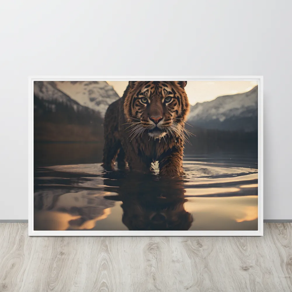 Majestic Reflection: The Tiger's Domain