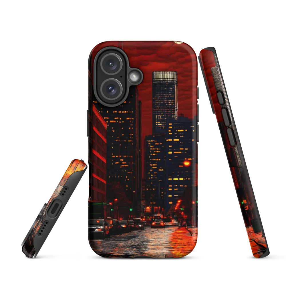 Eclipse Over Metropolis | Phone Case