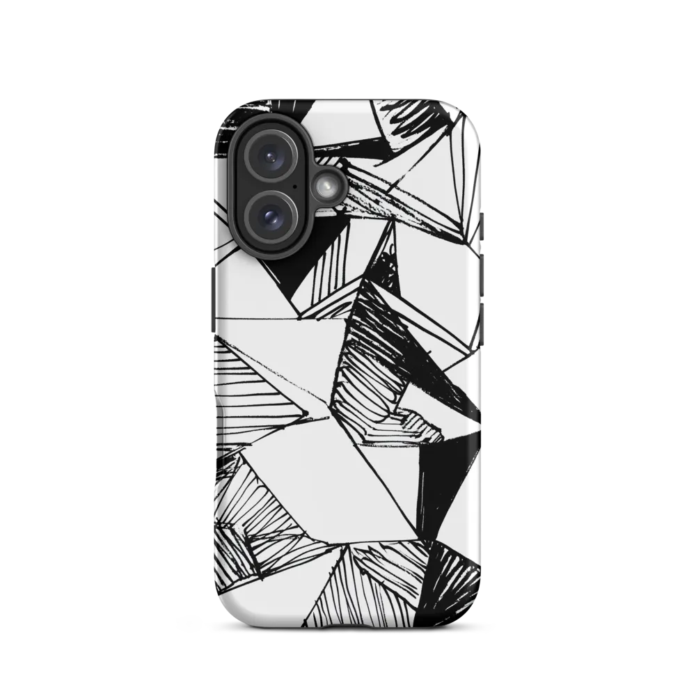 Dynamic Geometry in Ink | Phone Case