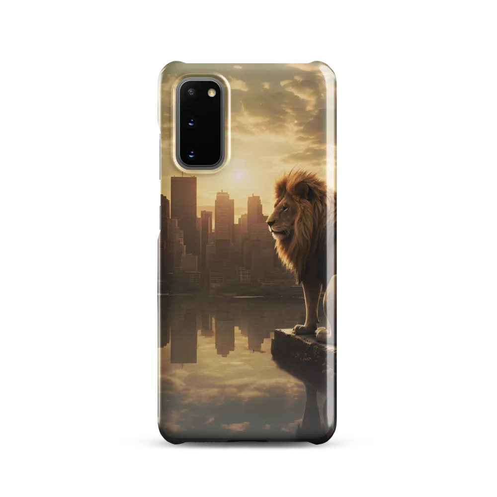 The Lion's Gaze Over the Urban Symphony