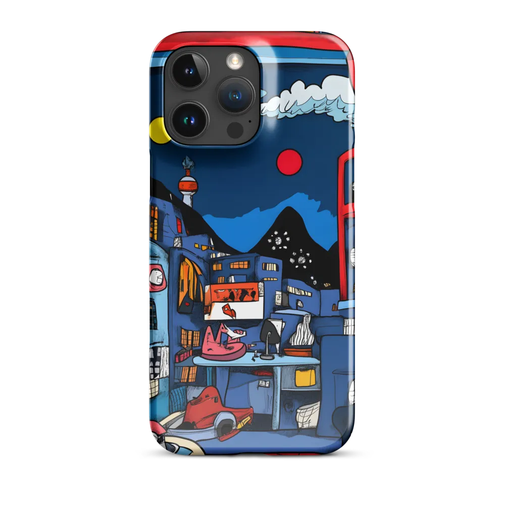 Whimsical Cityscape at Night