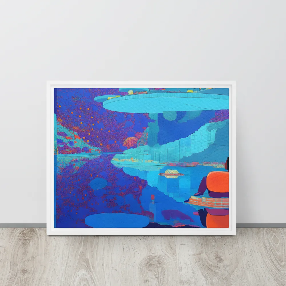 Reflections of Serenity | Canvas with White Frame | 16″×20″