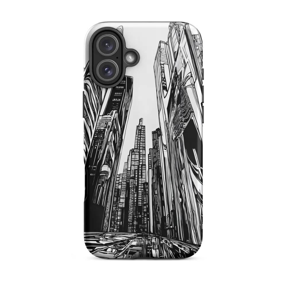 Urban Echoes: A Line Art Journey