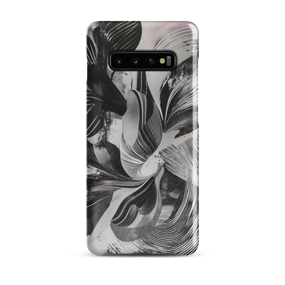 Fluid Harmony in Monochrome | Phone Case |  S10 Plus | Snap Case | Glossy