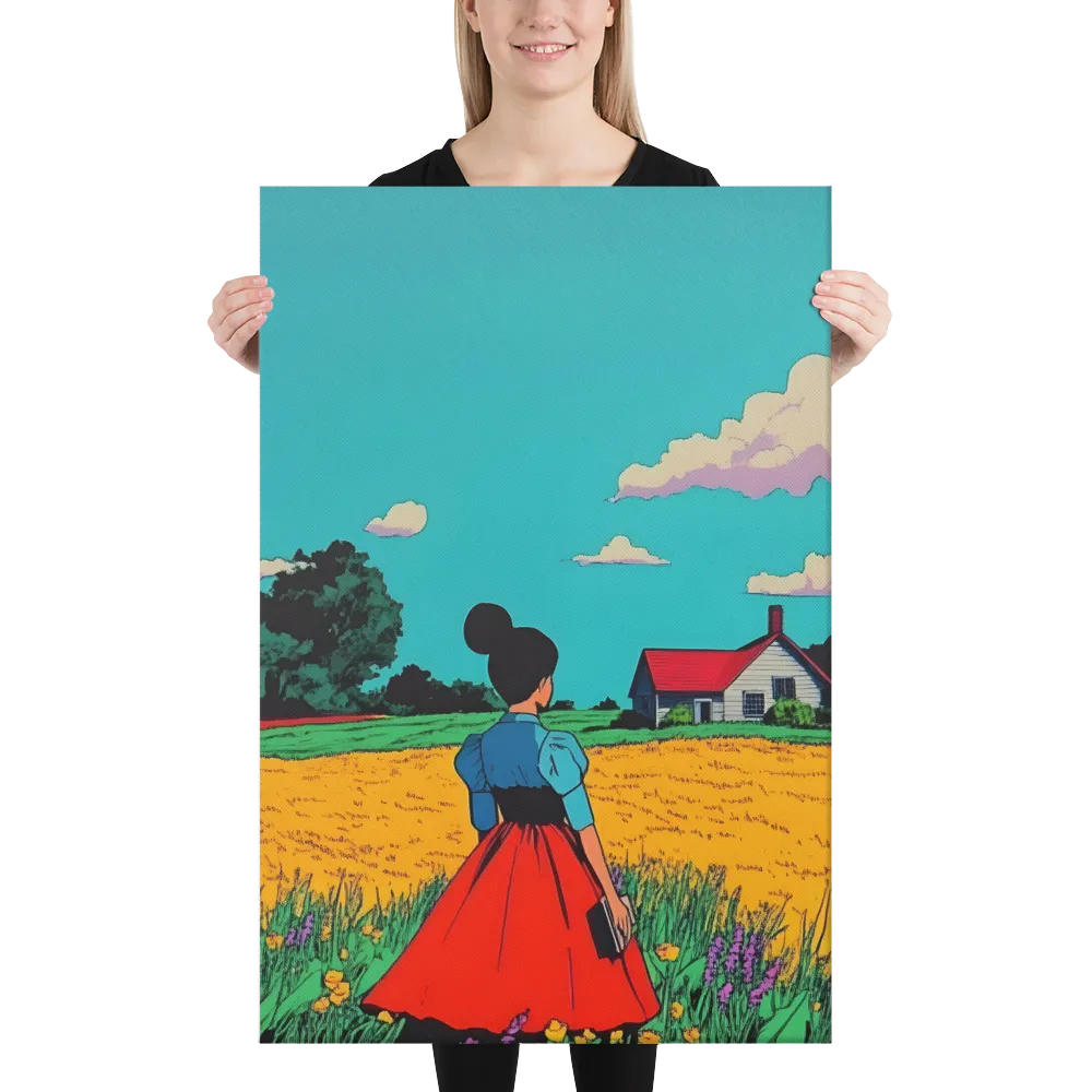 Whispers of a Sunlit Meadow | Canvas | 24″×36″