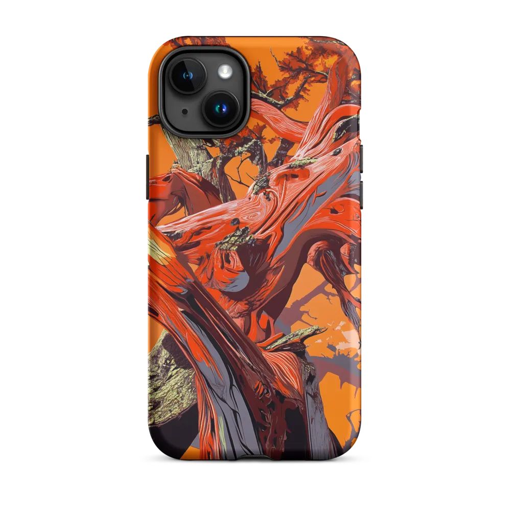 Life in Motion: An Abstract Tree | Phone Case |  15 Plus | Tough Case | Matte