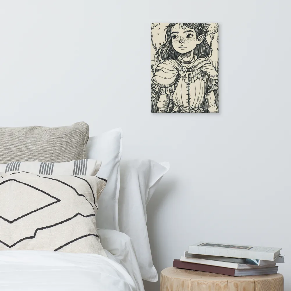A Young Guardian of Nature | Canvas | 12″×16″
