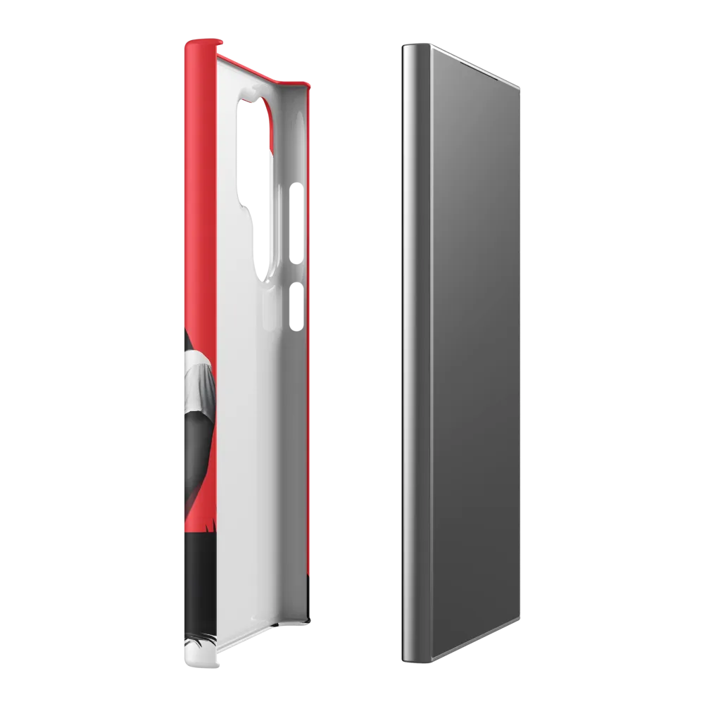 Contemplation in Red | Phone Case |  S24 Ultra | Snap Case | Matte