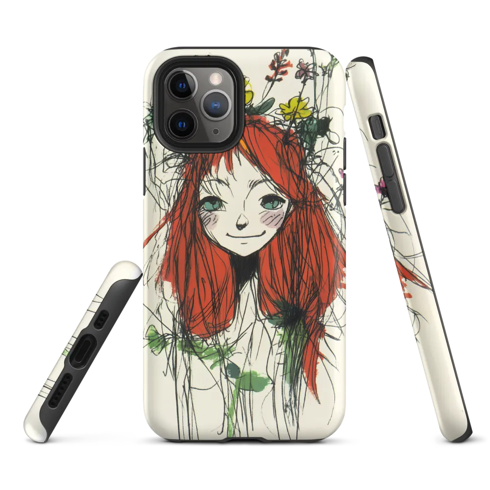 Whimsical Floral Portrait