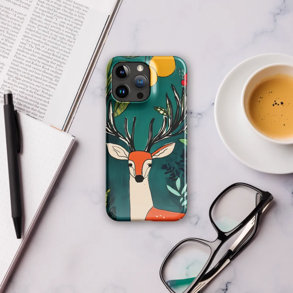 Nature's Embrace: The Majestic Deer | Phone Case |  15 Pro Max | Snap Case | Glossy