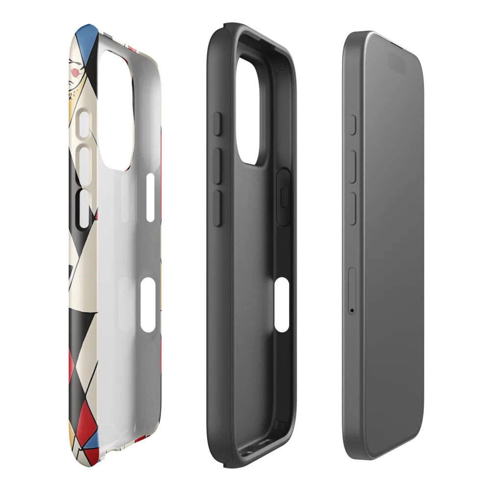Dynamic Geometric Symphony | Phone Case |  16 Pro | Tough Case | Glossy