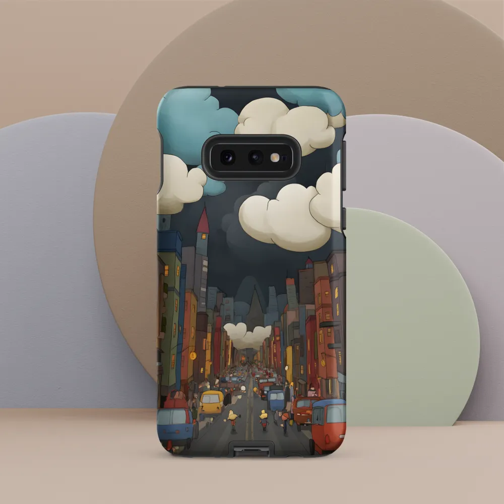 Urban Symphony: A City Awakens at Dusk | Phone Case |  S10e | Tough Case | Matte